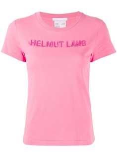 Helmut Lang embroidered logo T-shirt