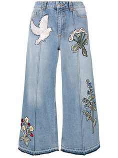 Alexander McQueen джинсы с вышивкой
