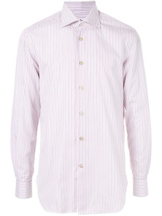 Kiton поплиновая рубашка в полоску