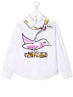 Marni Kids bird print shirt
