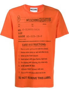 Moschino care label print T-shirt