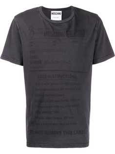 Moschino care label print T-shirt