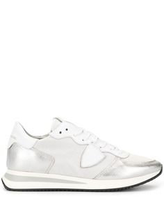 Philippe Model metallic panel lace-up sneakers