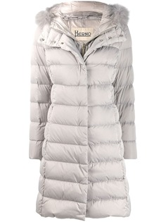 Herno fur trimmed padded coat