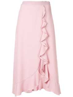 Giambattista Valli ruffle trim midi skirt