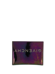 Givenchy iridescent upside-down logo cardholder
