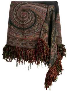 Etro draped mini skirt