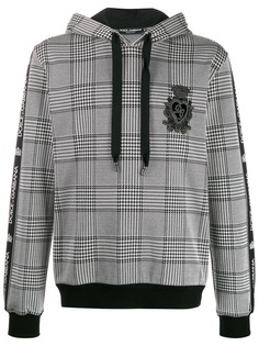 Dolce & Gabbana DG patch check hoodie