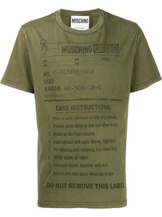 Moschino care label print T-shirt
