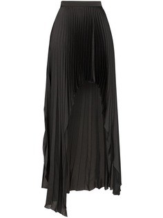 Stella McCartney плиссированная юбка асимметричного кроя с разрезом