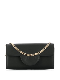 Balmain embossed logo wallet on chain