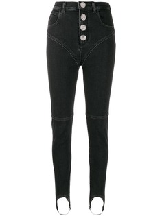 Alessandra Rich Fab high-rise jeans