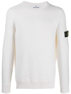 Stone Island logo patch crewneck sweater