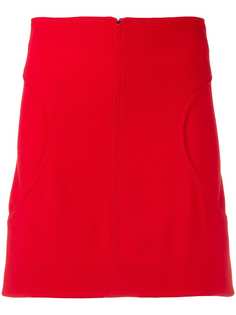 Courrèges curved pocket skirt