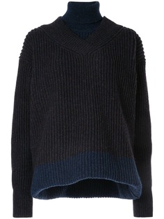 Maison Margiela двухслойный джемпер