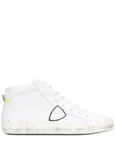 Philippe Model vintage effect hi-top sneakers