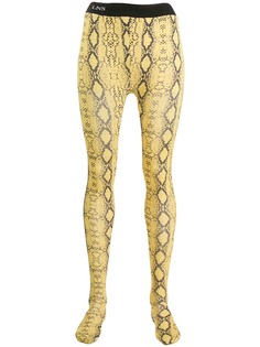 Laneus snakeskin-print leggings