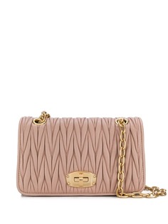 Miu Miu matelassé leather cross body bag