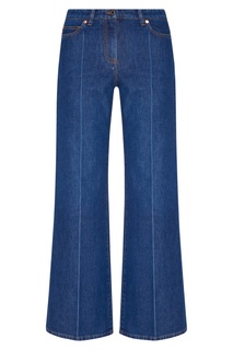 Синие расклешенные джинсы Valentino