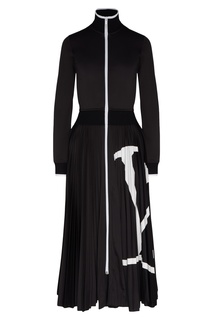Черное платье на молнии Valentino