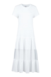 Платье-футболка с комбинированной отделкой RED Valentino