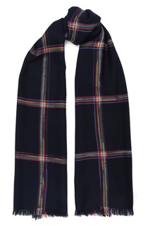 Шарф из шерсти с узором Paul Smith