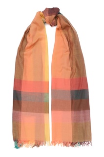 Шарф из хлопка с узором Paul Smith