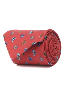 Красный галстук с рисунками Etro