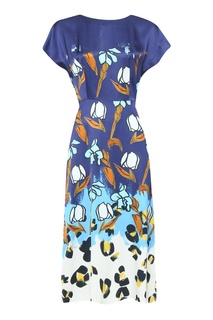 Синее платье с узором Paul Smith