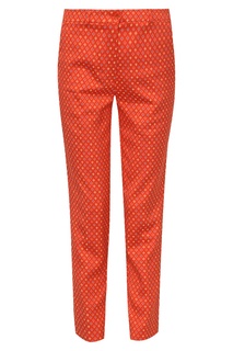 Оранжевые брюки с узором Etro