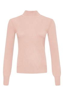 Комбинированный розовый свитер Alberta Ferretti