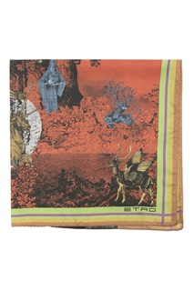 Красное паше с окантовкой и рисунками Etro