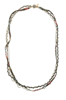 Ожерелье из металла и шелка Etro