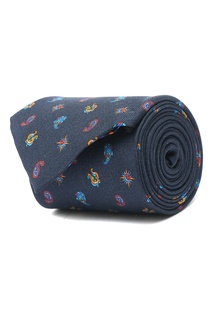 Шелковый галстук с узором Etro