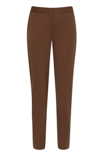 Базовые коричневые брюки Alberta Ferretti