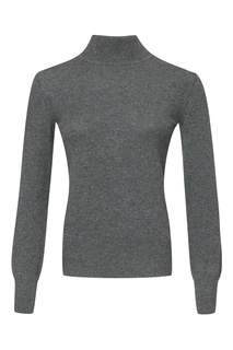 Комбинированный серый свитер Alberta Ferretti