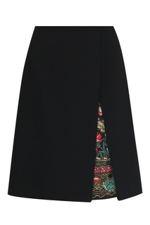 Черная юбка с комбинированной подкладкой Etro