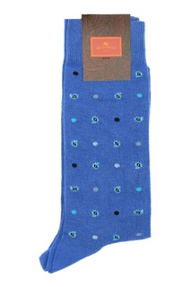 Голубые носки с узором Etro