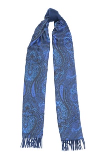 Кашемировый синий шарф Etro