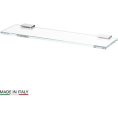 Полка стеклянная Lineag Tiffany 40 см, хром (TIF 010)