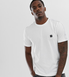 Белая футболка с отделкой кантом с логотипом Calvin Klein эксклюзивно для ASOS - Белый