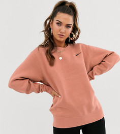 Oversize-свитшот с логотипом-галочкой Nike - Розовый