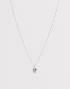 Серебристая цепочка с подвеской в форме руки Icon Brand - Серебряный