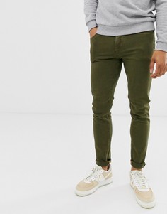 Джинсы скинни цвета хаки ASOS DESIGN - Зеленый
