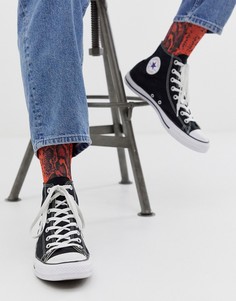 Красные носки до щиколотки со змеиным принтом ASOS DESIGN - Красный