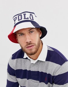 Панама с логотипом (красный/белый/синий) Polo Ralph Lauren - Мульти