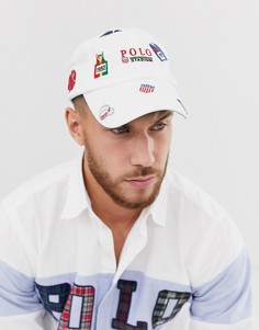 Белая бейсболка с вышитым логотипом Polo Ralph Lauren - Белый