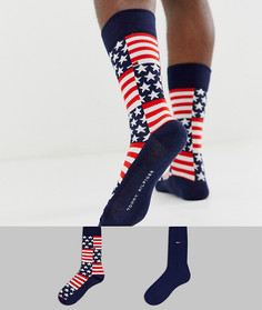 Набор из 2 пар носков с американским флагом Tommy Jeans - Мульти