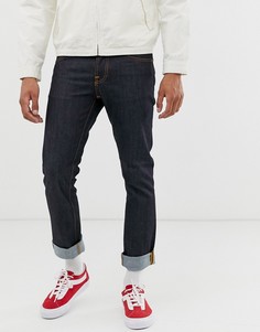 Темно-синие прямые джинсы слим Nudie Jeans Co Grim Tim - Темно-синий