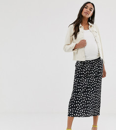 Плиссированная юбка в горошек ASOS DESIGN Maternity - Мульти